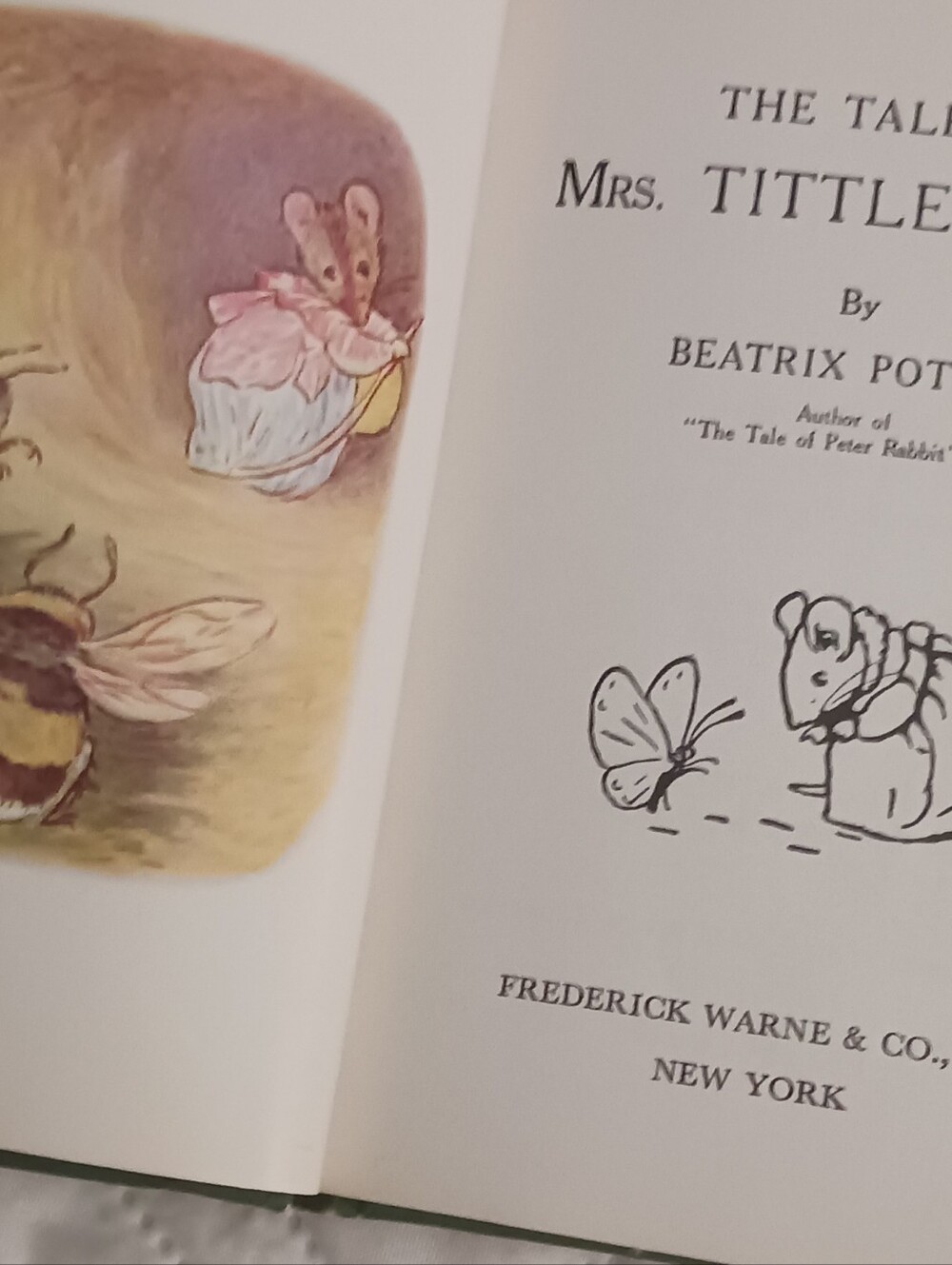 Beatrix Potter Vintage Peter Rabbit & Mrs. Tittlemouse Hardcover Books - Picture 5 of 16